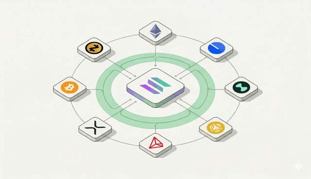 Solana connected to the NEAR Intents network — assets flow in from all supported chains